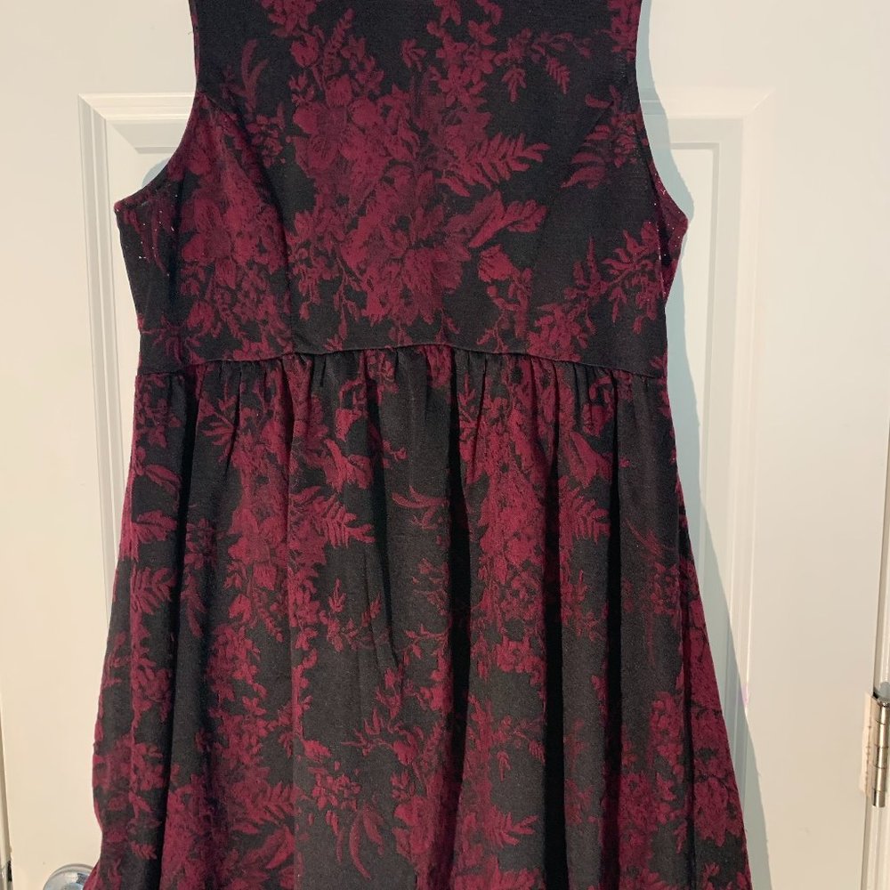 Xhilaration Women's Plum Floral Dress